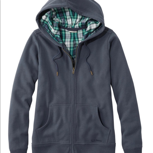 L.L. Bean Tops - LLBean Flannel-lined Hoodie
